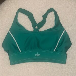 ALO Yoga green Sports Bra